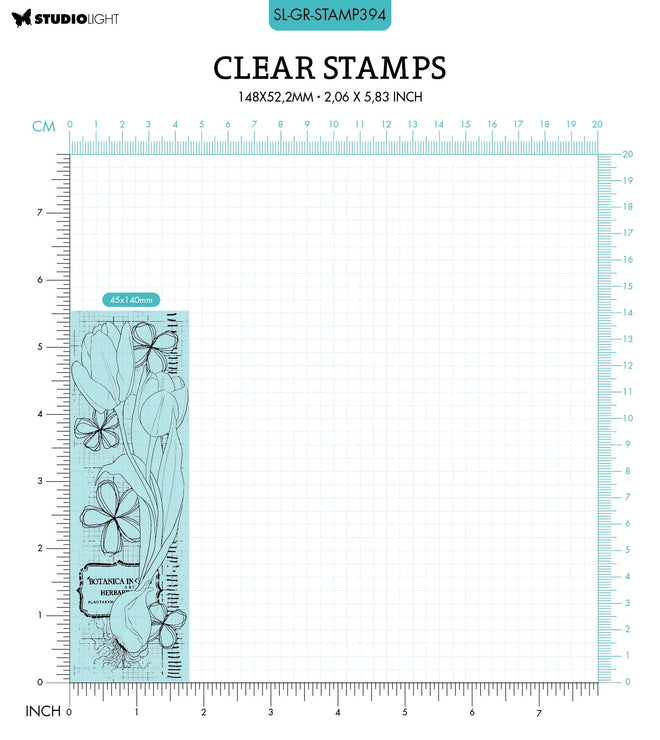 SL Clear Stamp Tulips Grunge Collection 45x140x3mm 1 PC nr.394
