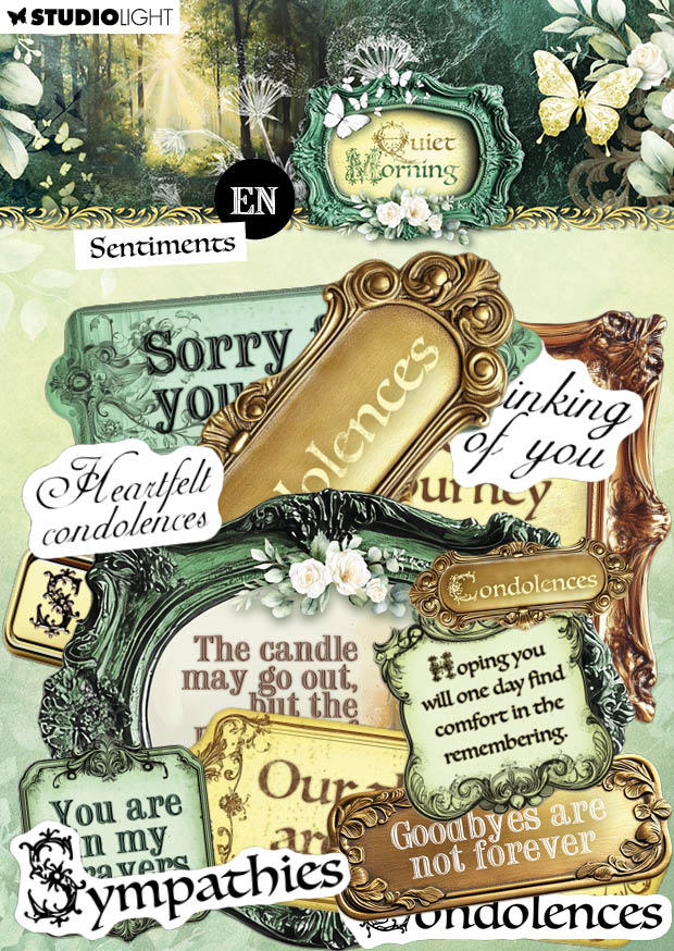 SL Paper Elements Sentiments - EN Quiet Morning 105x148x5mm 21 Pieces