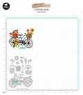 SL Cutting Dies Sunflower Bicycle Sunflower Kisses 101x133x1mm 18 PC nr.526