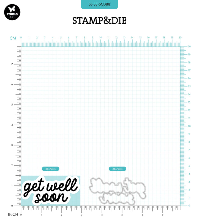 SL Stamp & Cutting Die Get Well Soon Sweet Stories 2 PC