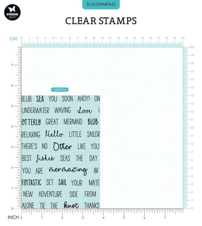 SL Clear Stamp Quotes Small Fintastic Sweet Stories 148x105x3mm 46 PC nr.442