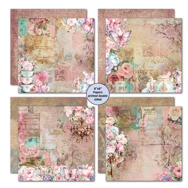 3Quarter Designs Positivi-Tea 8x8 Paper Pack