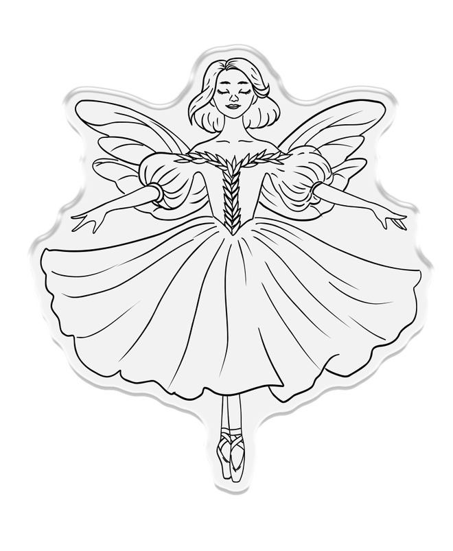 Sara Signature A Christmas Dream Stamp and Die - Sugar Plum Fairy