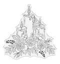 Sara Signature Thorn & Bloom Stamp & Die Set - Rose Candles