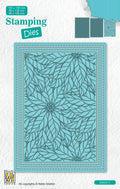 Nellie's Choice Stamping Die Rectangle - Christmas - Poinsettia