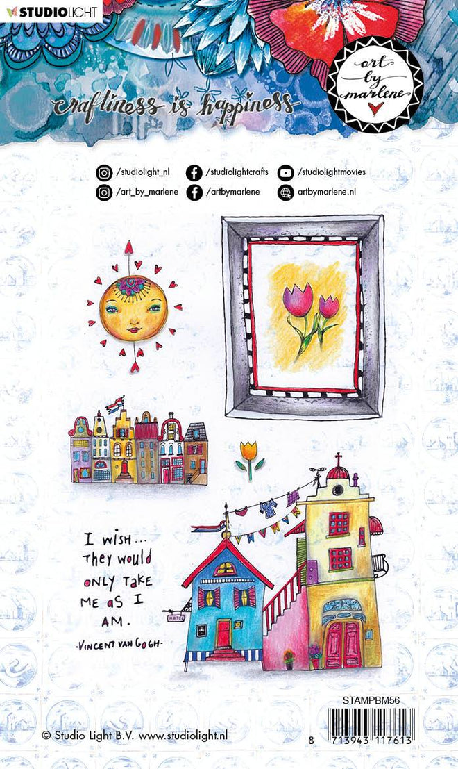 Clear Stamp A6, Art By Marlene Go Dutch Collection nr.56