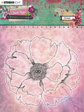 Clear Stamp 11x11 cm, Just Lou Botanical Collection nr.05