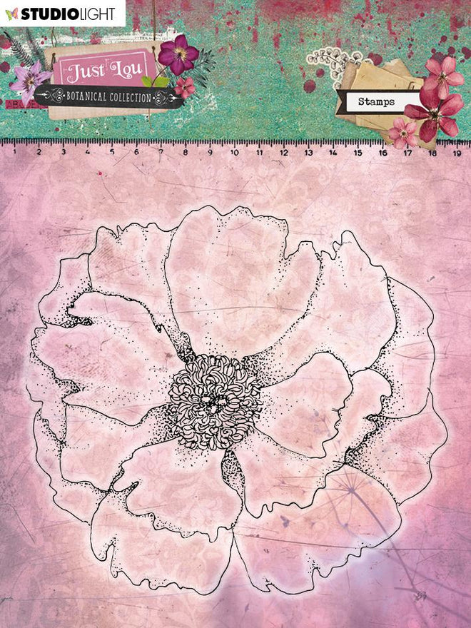 Clear Stamp 11x11 cm, Just Lou Botanical Collection nr.05