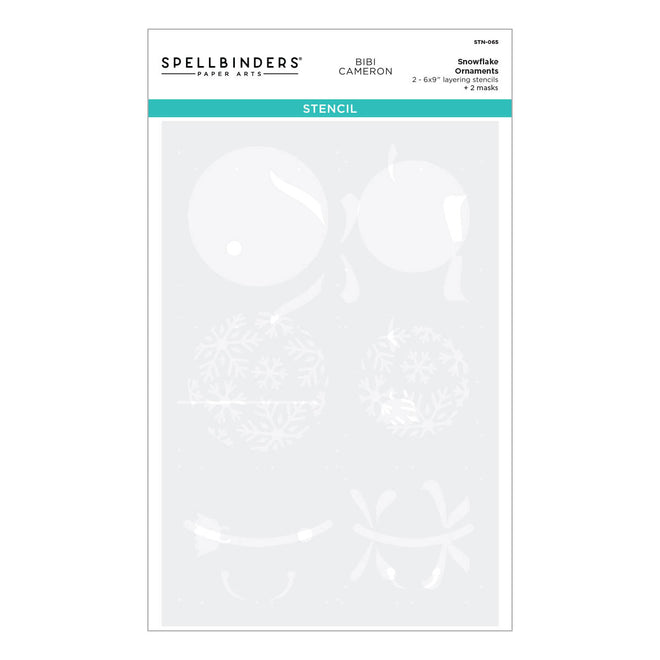 Snowflake Ornaments Stencil from the Bibi's Snowflakes Collection by Bibi Cameron
