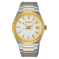 SEIKO Essentials Two Tone White Dial Men | SUR558P1