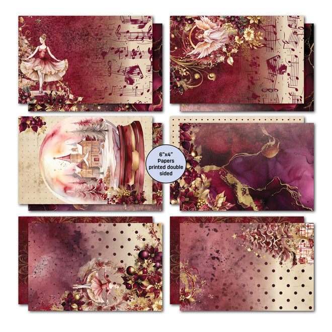 3Quarter Designs Sugarplum Wreath  6x4 Card Pack