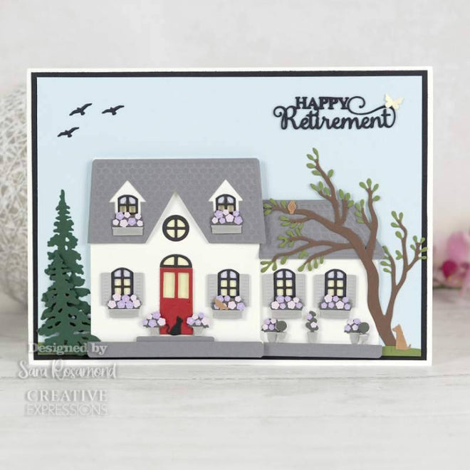 Creative Expressions Sue Wilson Shaped Cards House Front Craft Die