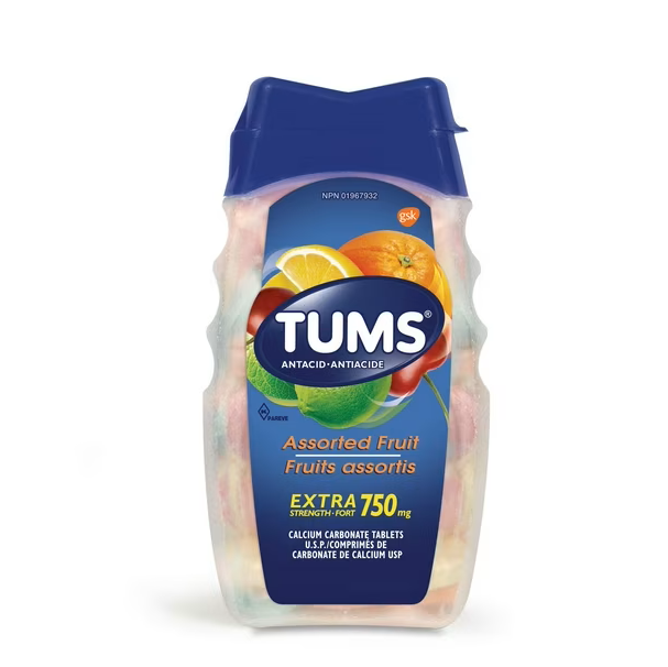 Tums Extra Strength 750mg Antacids Assorted Berries 200 Count