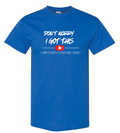 I Watched A Youtube Video - XL MEN'S ROYAL BLUE T-SHIRT DEFECTIVE
