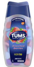 Tums Extra Strength 750mg Antacids Assorted Berries 200 Count