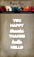 Stacked Sentiments No. 2 Metal Die Set 34389
