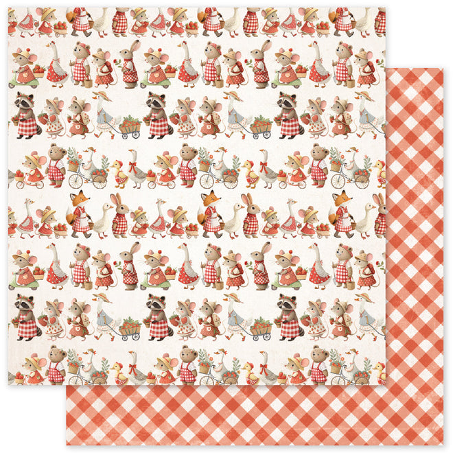 Strawberry Friends Basics A 12 x 12 Paper (12 pc Bulk Pack) 34887