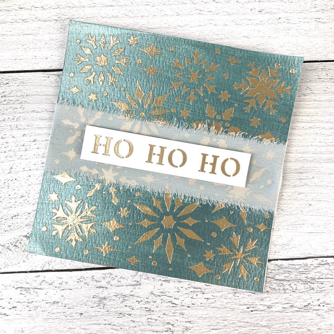 The Crafters Workshop 6x6 Stencil Snowflake Sparkles