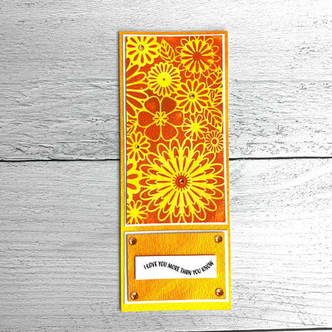 The Crafters Workshop 6x6 Stencil Flower Frenzy