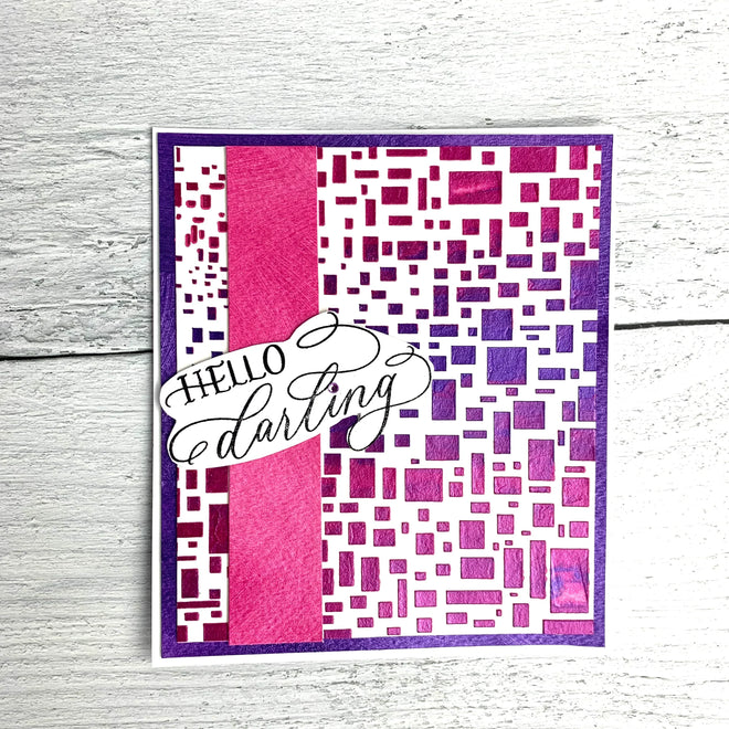The Crafters Workshop 6x6 Stencil Cubist