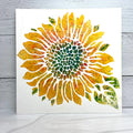 The Crafters Workshop 6x6 Stencil Joyful Sunflower