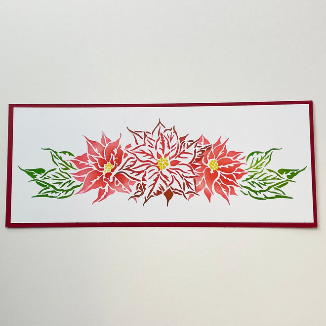 The Crafters Workshop Slimline Layered Poinsettia Spray