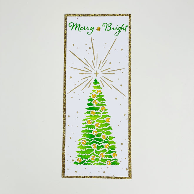 The Crafters Workshop Slimline Layered Tall Christmas Tree