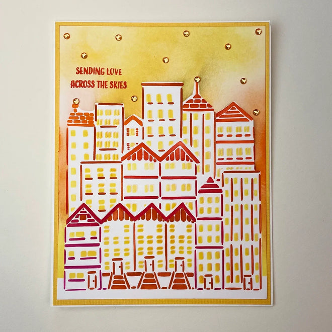 The Crafters Workshop A2 Layered Cityscape Buildings