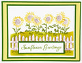 The Crafters Workshop A2 Layered Fenced Sunflowers