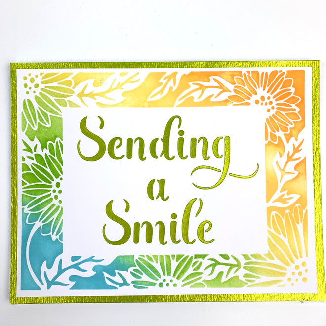 The Crafters Workshop A2 Sunflowers Vines Frames