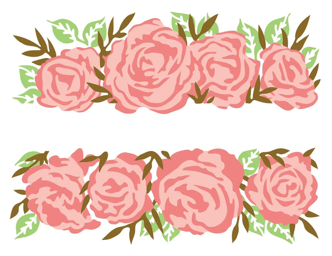The Crafters Workshop Layered Rose Banner