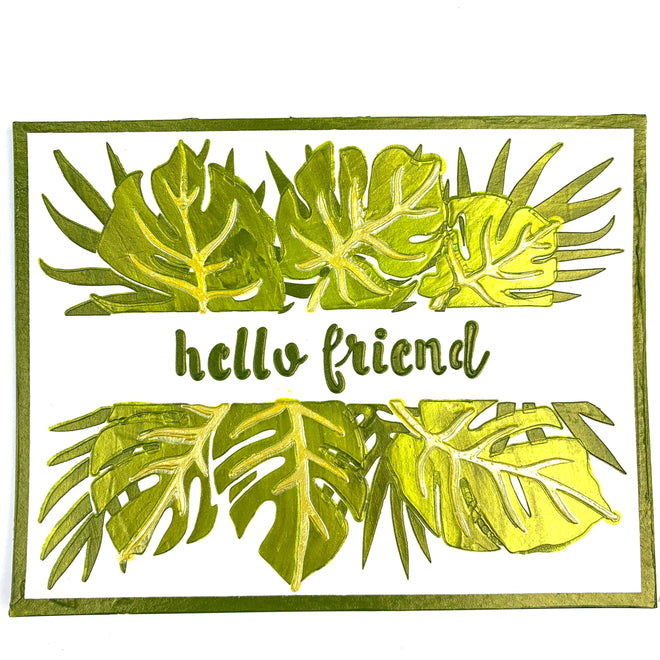 The Crafters Workshop Layered Monstera Banner