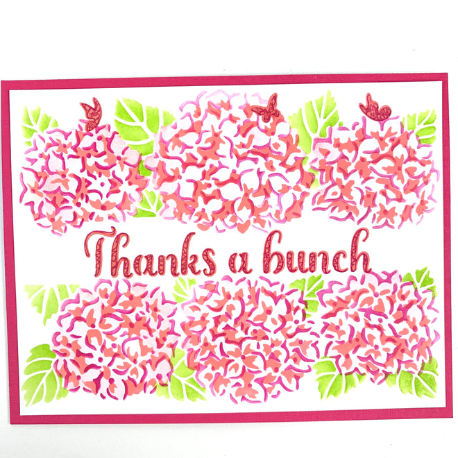 The Crafters Workshop Layered Hydrangea Banner