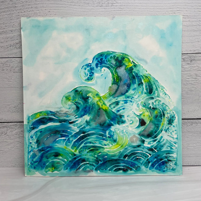 The Crafters Workshop 6x6 Stencil Wave