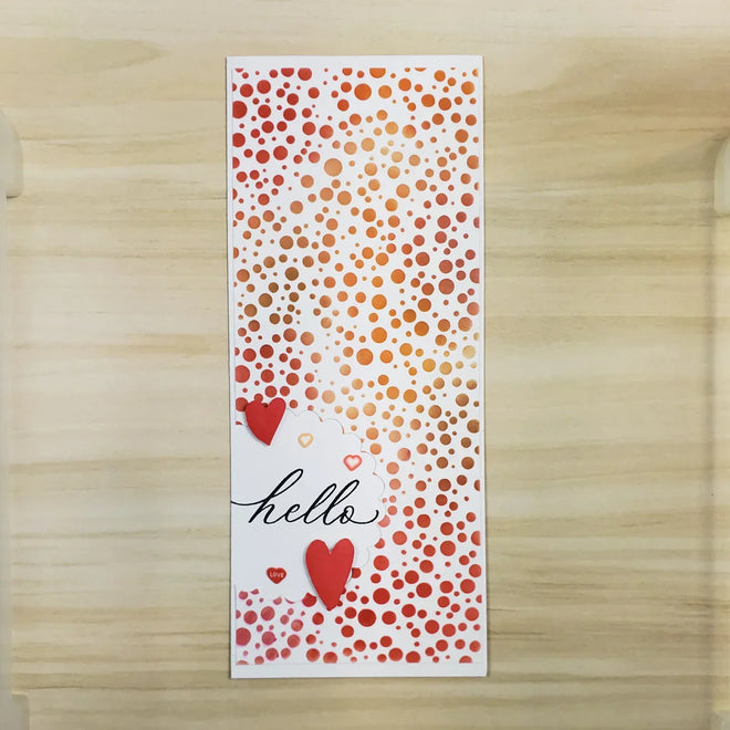 The Crafters Workshop 6x6 Stencil Random Bubbles