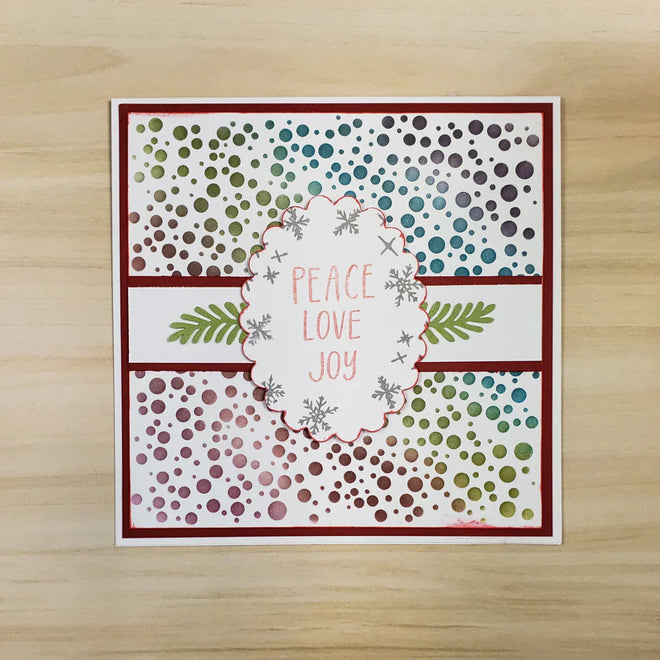 The Crafters Workshop 6x6 Stencil Random Bubbles