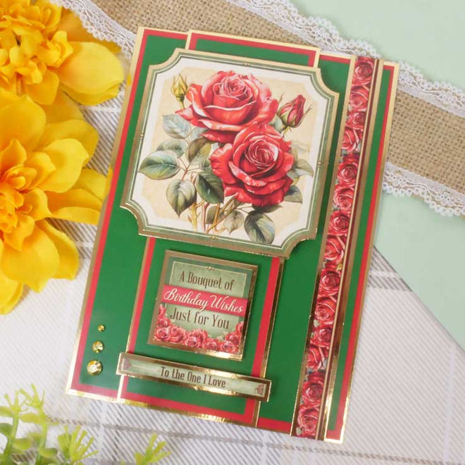 Red, Red Roses Card Topper Sheet