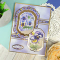 Pretty Pansies Card Topper Sheet