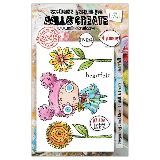 AALL and Create - A7 Stamp Set - Heartfelt