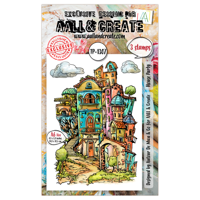 AALL and Create - A6 Stamp Set - House Party