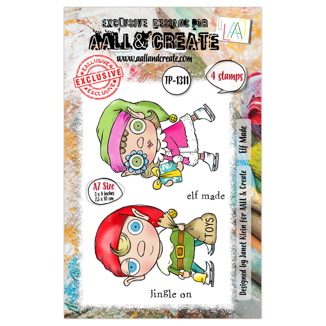 AALL and Create - A7 Stamp Set - Elf Made