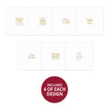 Trim Me! Foiled Insert Pad - Many Happy Returns - Gold