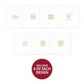 Trim Me! Foiled Insert Pad - Season's Greetings Gold