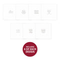 Trim Me! Foiled Insert Pad - Season's Greetings Silver