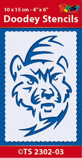 Stencil 10x15 cm Tiger