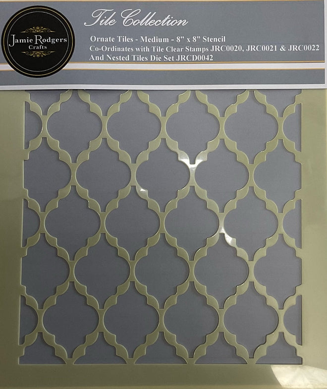 Jamie Rodgers Crafts - Ornate Tiles Stencil Set - Medium