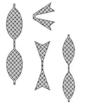 Foam Mounted Cling Stamps - Netted Bow