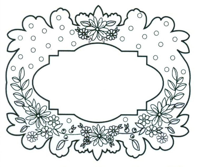 CE Foam Stamps - Floral Garland