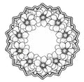 Creative Expressions Julia's Magnolia Circle Posy Pre-cut stamp