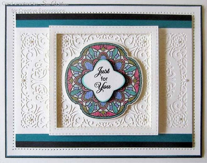 Creative Expressions Stamps To Die For Lesley's Kaleidoscope Pre Cut Stamp